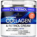 Collagen Face Cream with Retinol & Hyaluronic Acid - Anti Aging Moisturizer for Women & Men, Firming Day & Night Cream for Wrinkles, Hydrating Facial Lotion for All Skin Types